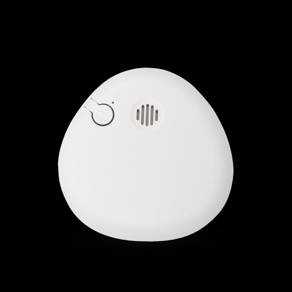 Housegard Pebble røykvarsler, kompakt rund modell med batteri inkludert