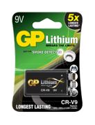 GP 9V litiumbatteri CRV9SD, dedikert brannalarmbatteri fra Batteriexperten