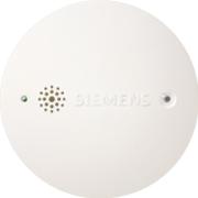 Siemens røykvarsler i hvitt, nettdrevet 230V-modell for seriekobling
